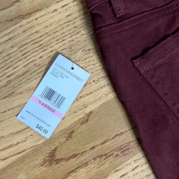 Gloria Vanderbilt Womens Jeans Amanda Essential Stretch Brown Size 10 NWT - Picture 12 of 14